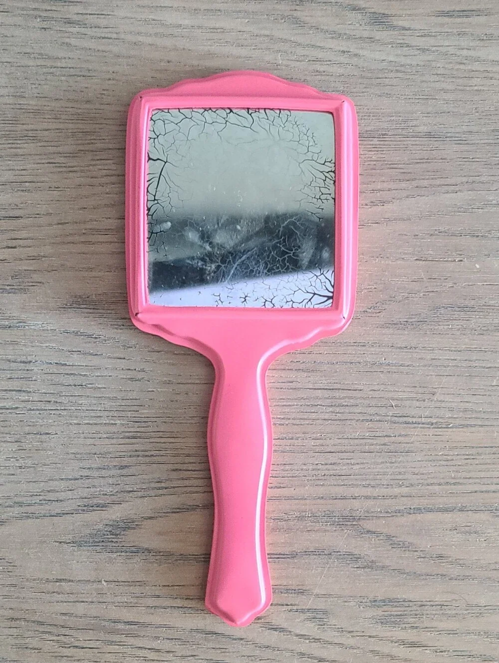 Vtg 1950s-1960s Child’s Pink Vanity Set Mirror Brush Comb Dogs Original Box